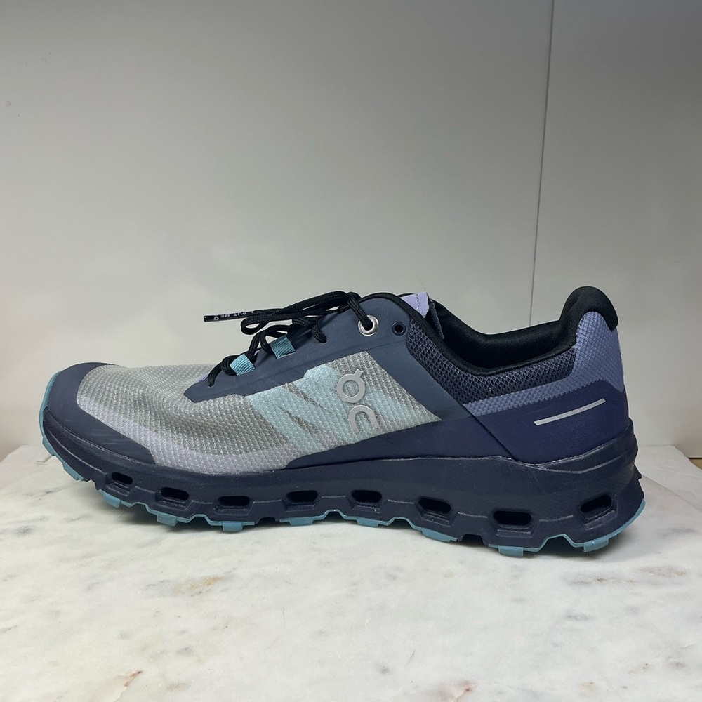 On Cloud Women's Size 10 Navy Wash Blue Cloudvista Trail Running Shoes - Picture 8 of 15